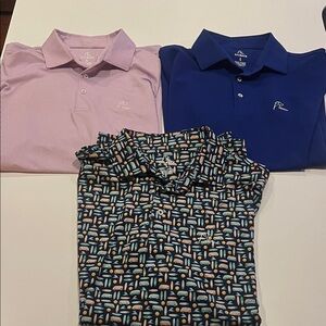 Rhoback Men's Polo Shirts - Pink, Blue, and Multicolor